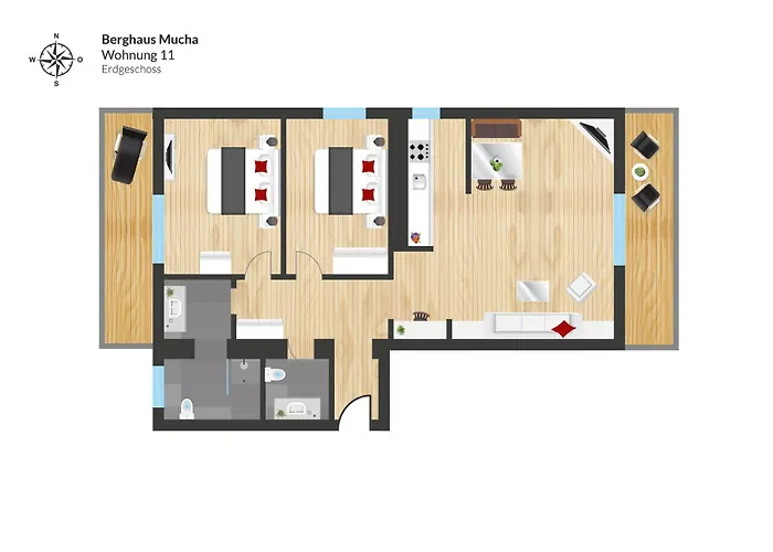 Apartmán Berghaus Mucha -