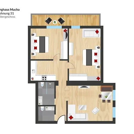 Berghaus Mucha - - Naturpark Partner Appartement