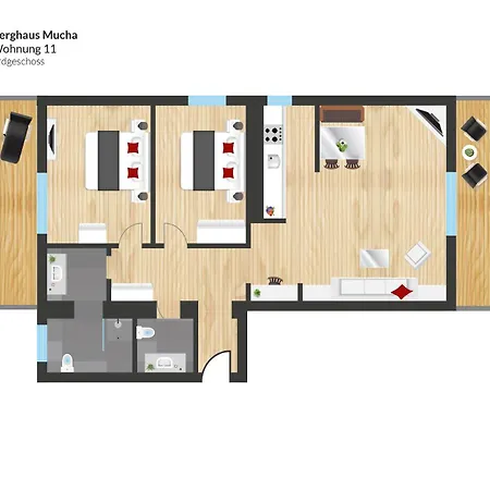Apartmán Berghaus Mucha -
